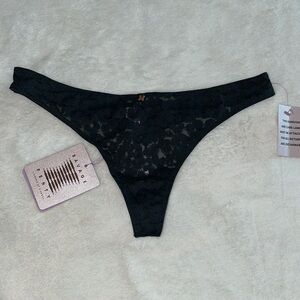Cheetah Sheer Black Thong